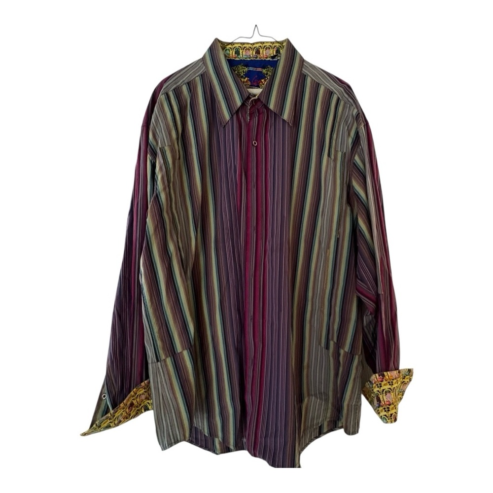 Robert Graham Multicolor Striped Men's Shirt